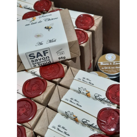 Savon au lait de chèvre et miel Ferme des Chèvres Feuilles